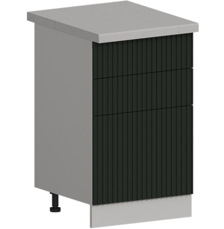 Кухня Модуль ШН3Я 500 Графит / Насыщенно-зеленый