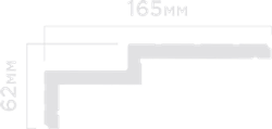 Карниз HiWood, 62x165 мм