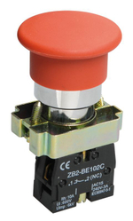 Кнопка управления LAY5-BC42 "Грибок" 1р красная IEK