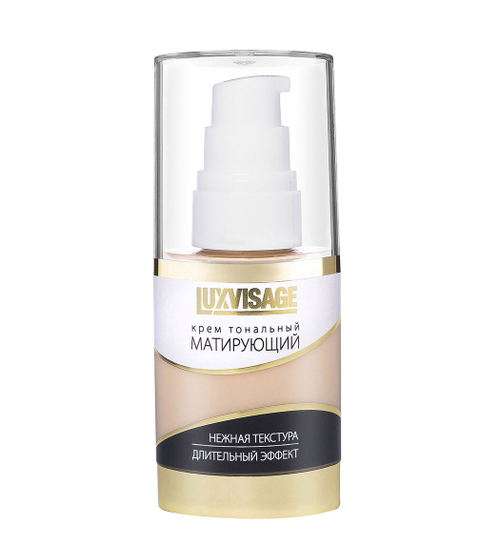 LUX VISAGE Крем тональный "Матирующий" тон 011 топлёное молоко 35 мл