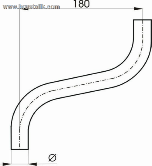 Рожок вертикальный 180 мм. Выберите тип рожка