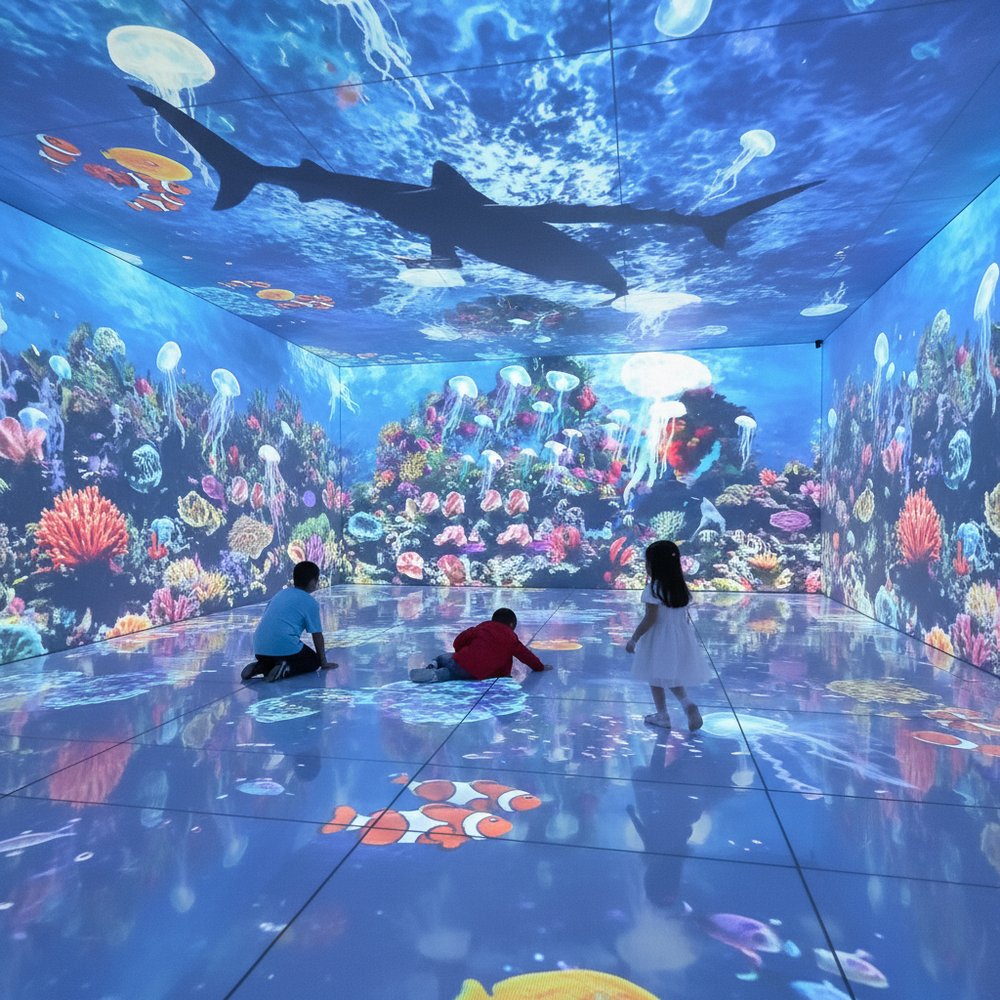 Иммерсивная живая комната с эффектом полного погружения