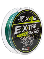 Шнур плетеный для рыбалки Helios Extrasense X4S PE Green 92m 1.2/18LB 0.20mm (HS-ES-X4S-1.2/18LB)
