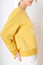 22387 Джемпер женский (желто-горчичный)