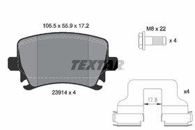 TEXTAR - 2391401-TET - Brake Pad Set, disc brake