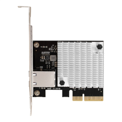 Сетевая карта Exegate EX296225RUS Сетевой адаптер ExeGate EXE-107S (PCI-E x4 v3.0, 1xRJ45, UTP 100Mbps/1000Mbps/2.5Gbps/10Gbps Marvell AQC107S)