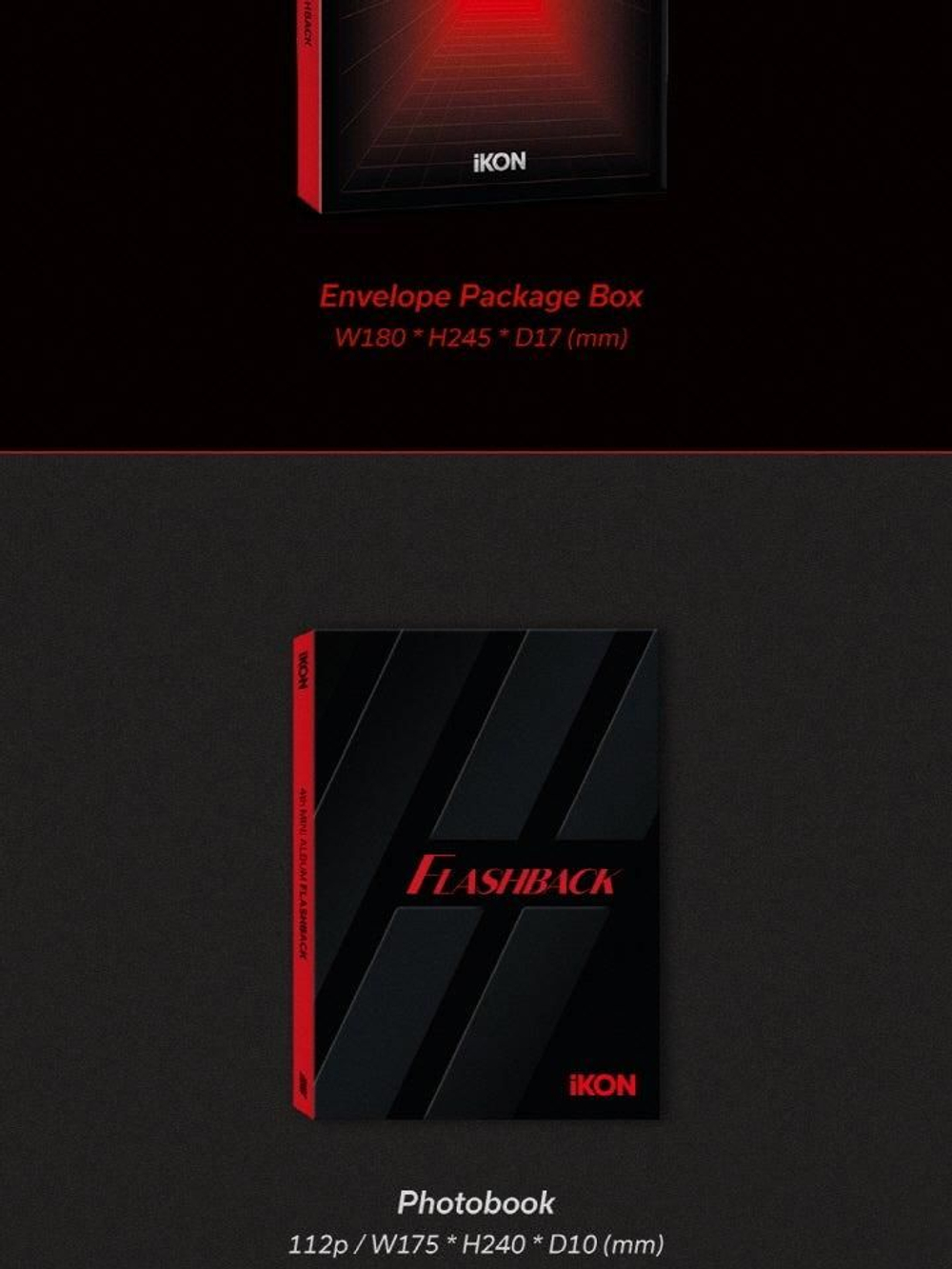 Альбом iKON - FLASHBACK 4th Mini Album PHOTOBOOK 2 Version SET