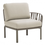 Модуль правый/левый пластиковый с подушками Nardi Komodo Elemento Terminale DS/SX, тортора, панама