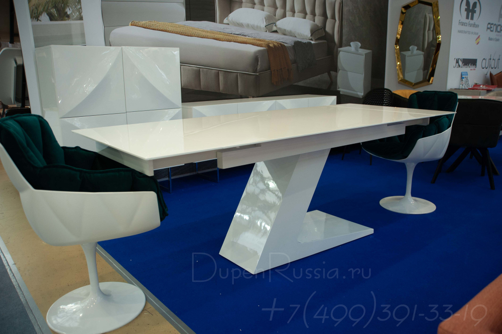 Обеденный стол DUPEN DT-21 Раскладной Белый