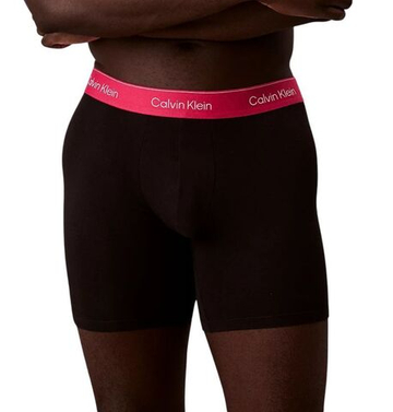 Мужские спортивные боксеры Calvin Klein Briefs Cotton Stretch 3P - black/white/pink