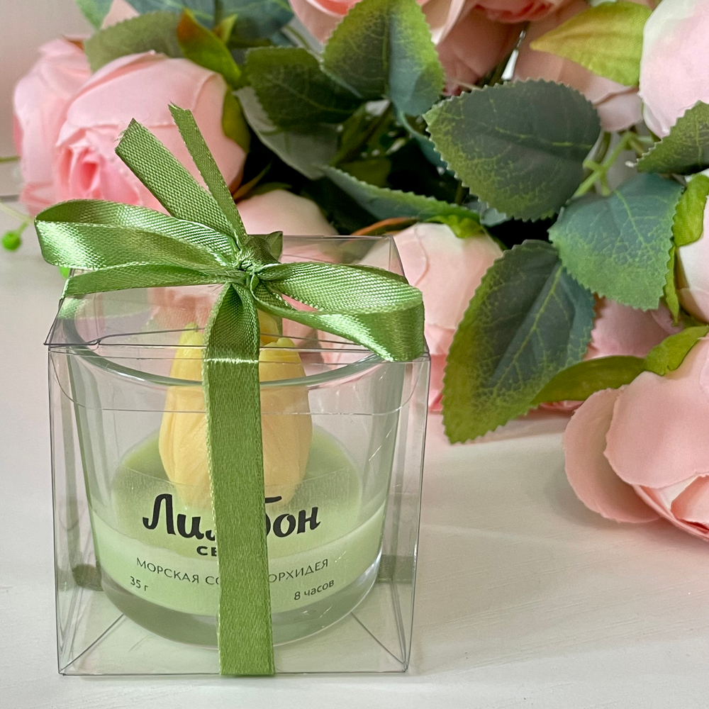 Ароматическая свеча "Желтый тюльпан", 35 г