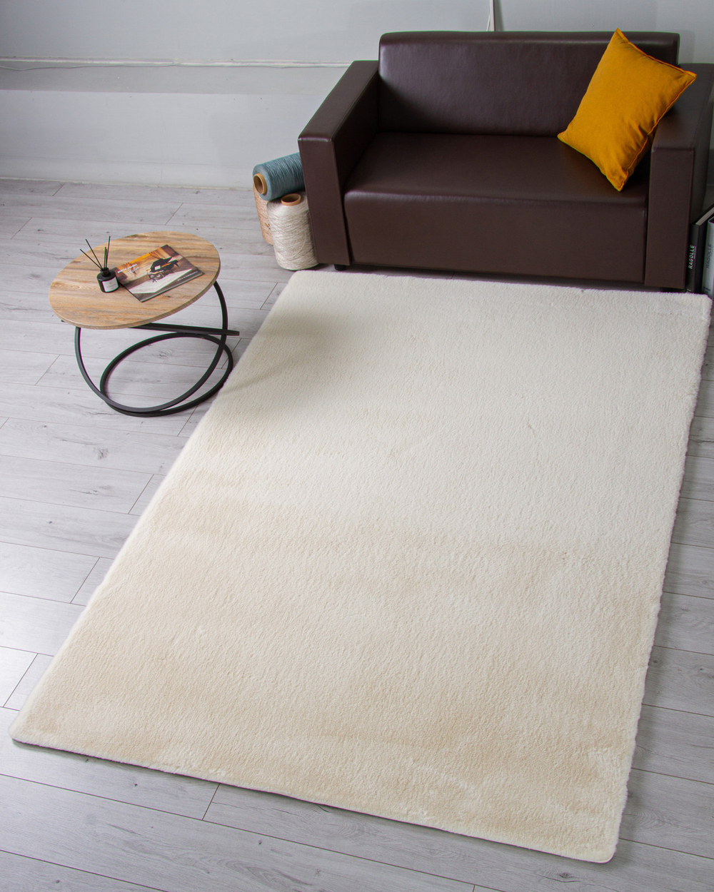Ковер PX2001 - CREAM - Прямоугольник - коллекция RABBIT LUXE размер 200*200 см