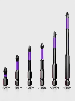 6шт,биты для шуруповертов магнитные/набор бит для шуруповерта/Биты торсионные ударные