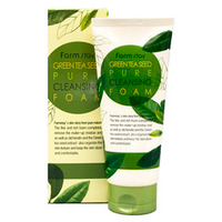 Очищающая пенка с экстрактом Зеленого чая FarmStay Green Tea Seed Pure Cleansing Foam 180мл