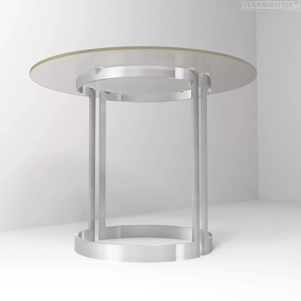 Стол стеклянный круглый MOON