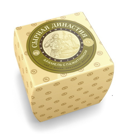 Сыр "Арамель" с пажитником 50% Сырная Династия