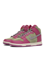 Кроссовки Высокие Из Кожи/замши Nike Dunk High Dynamic Berry (W)