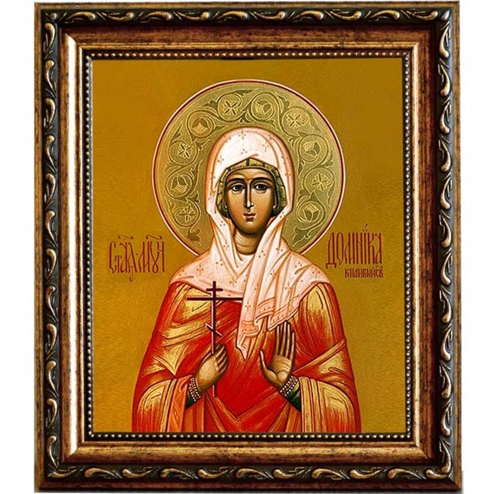 Домника (Домнина) Аназаровская (Киликийская) мученица. Икона на холсте.