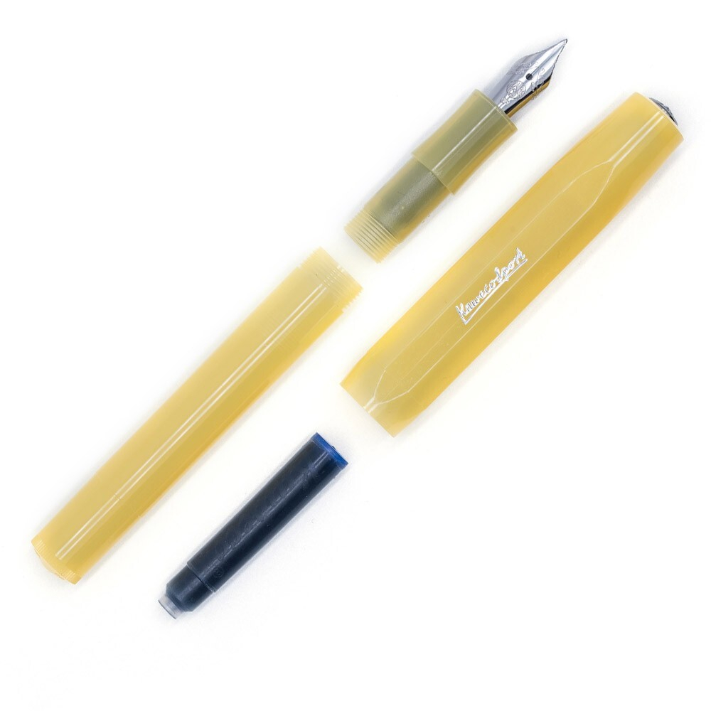 Перьевая ручка Kaweco FROSTED Sport Sweet Banana (10001834) F 0.7 мм, банановый корпус
