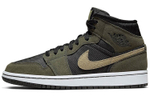 Кроссовки Jordan Air Jordan 1 Mid Olive Green (Женская размерная сетка)