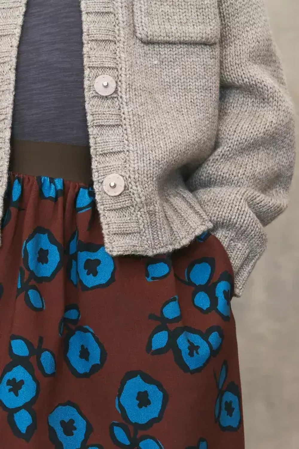 ZARA ЮБКА МИДИ С ЦВЕТОЧНЫМ ПРИНТОМ - LIMITED EDITION, РАЗНОЦВЕТНЫЙ