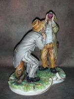Статуэтка. Фарфор. Навеселе. Capodimonte. Италия