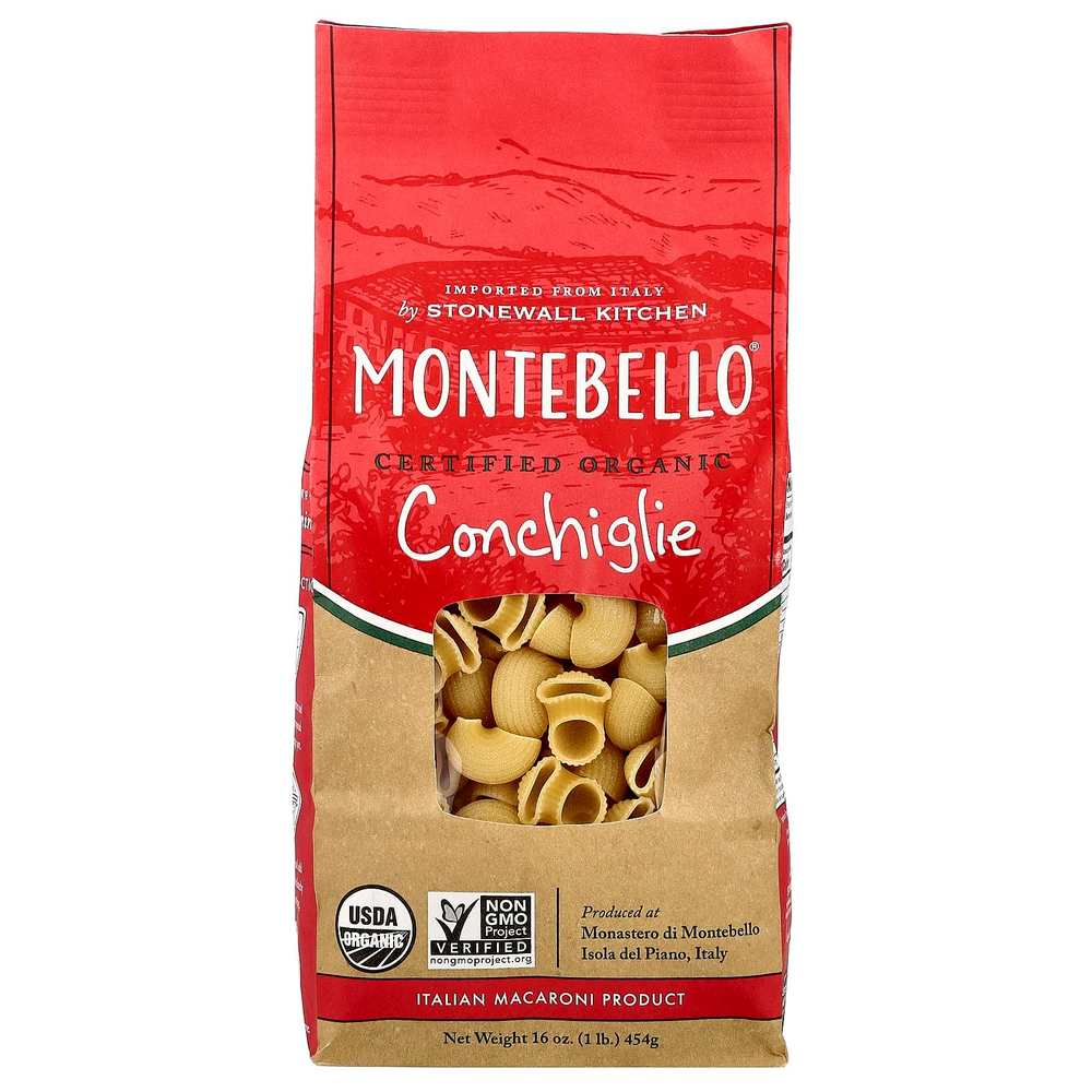 Montebello, Organic Conchiglie, 16 oz (454 g)
