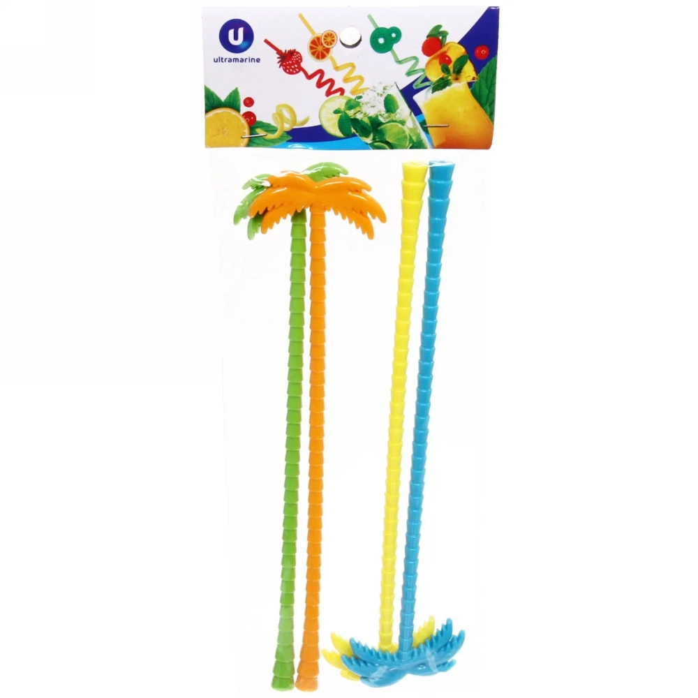 Палочка для коктейля в наборе 4шт «Пальма»