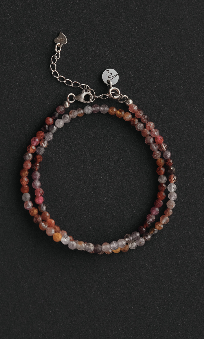 Чокер "Exclusive" из розовой шпинели 4 мм