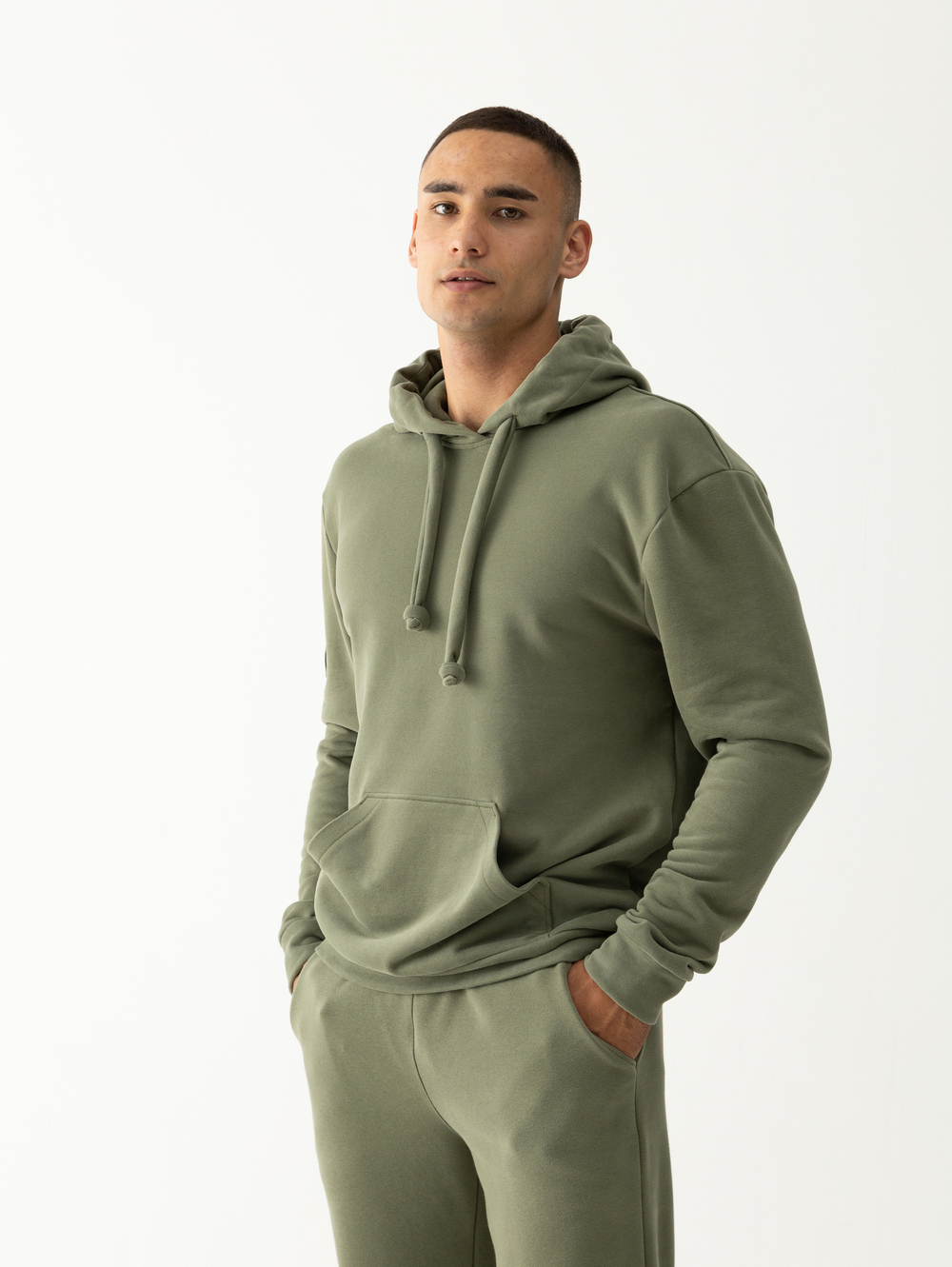 Костюм мужской спортивный (без начеса). Олива