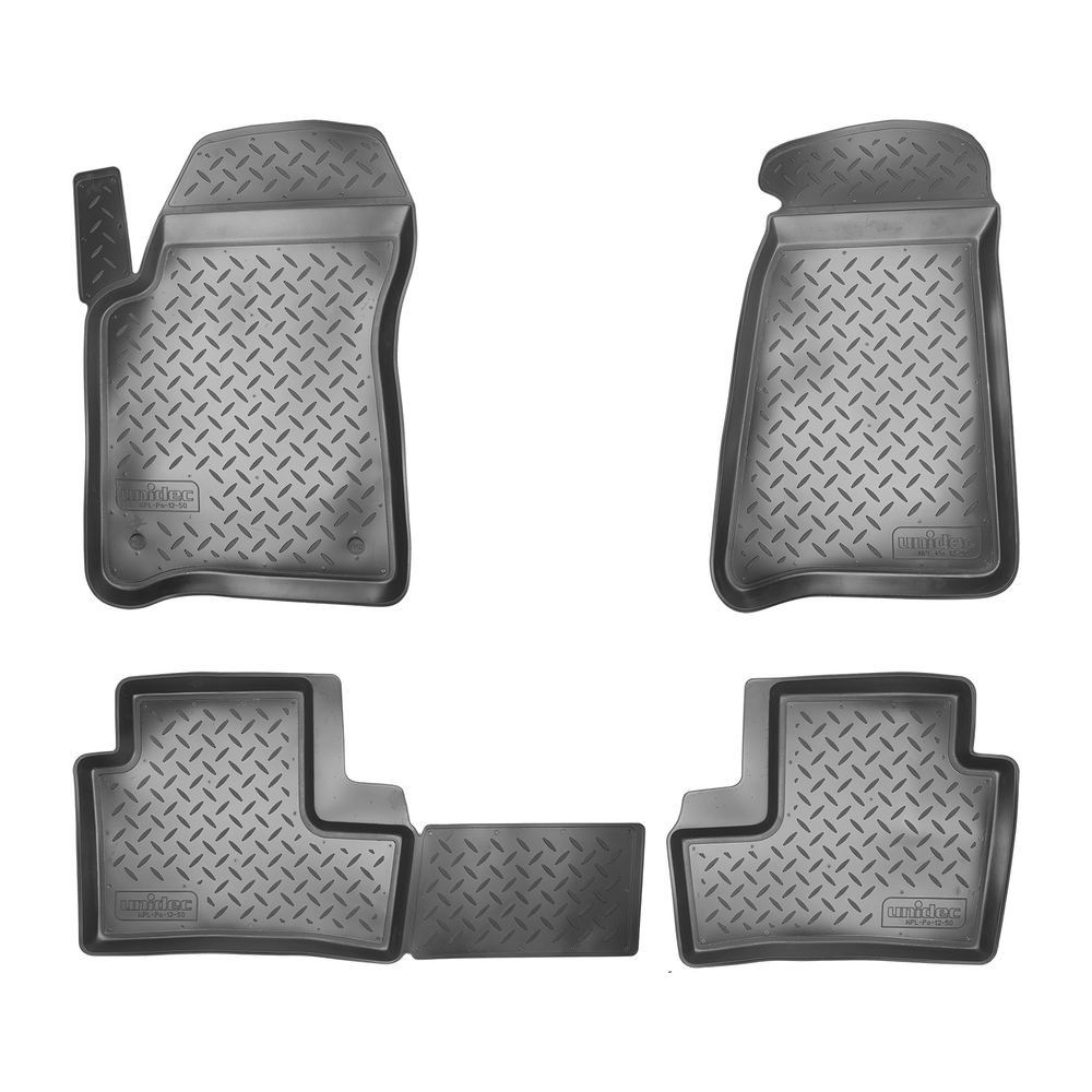 Ковры в салон Norplast/Unidec для VAZ 2123-Chevrolet-Niva (2002-2009)Полиуретан,Черный, арт.NPL-Po-12-50