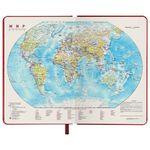 Ежедневник датированный 2023 А5 138x213 мм BRAUBERG "Comodo", под кожу, красный, 114015