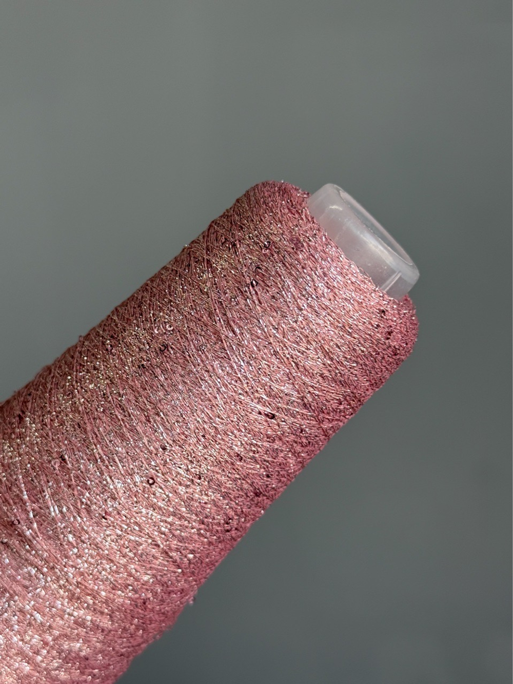 Пряжа Siyue Lurex Sequins пайтка 1,5 мм (43/пыльная роза), 1800м/50гр