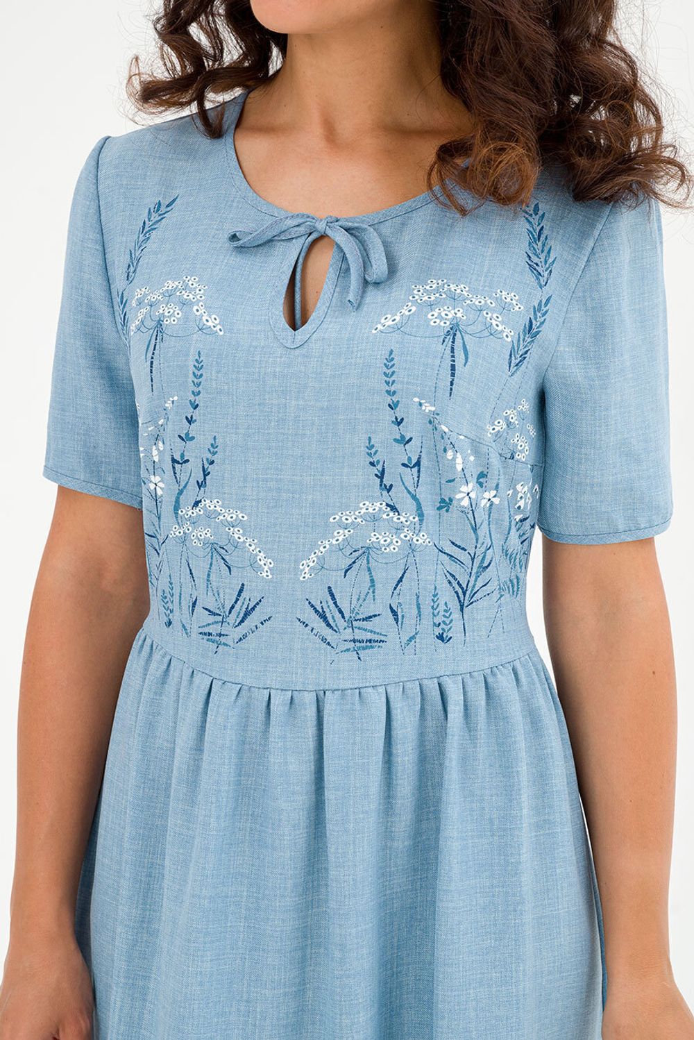 Платье Аврора (44-52) Serenada джинс (Акция)