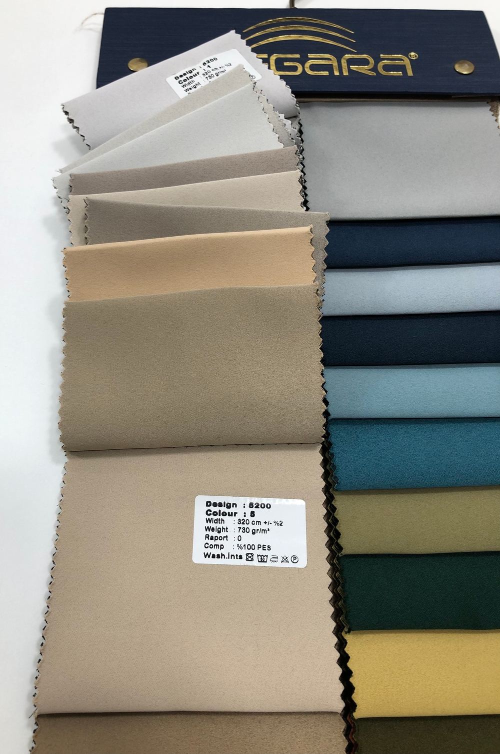 Портьерная ткань двусторонний dimout Megara арт. 5200 (высота 320 см, Турция)