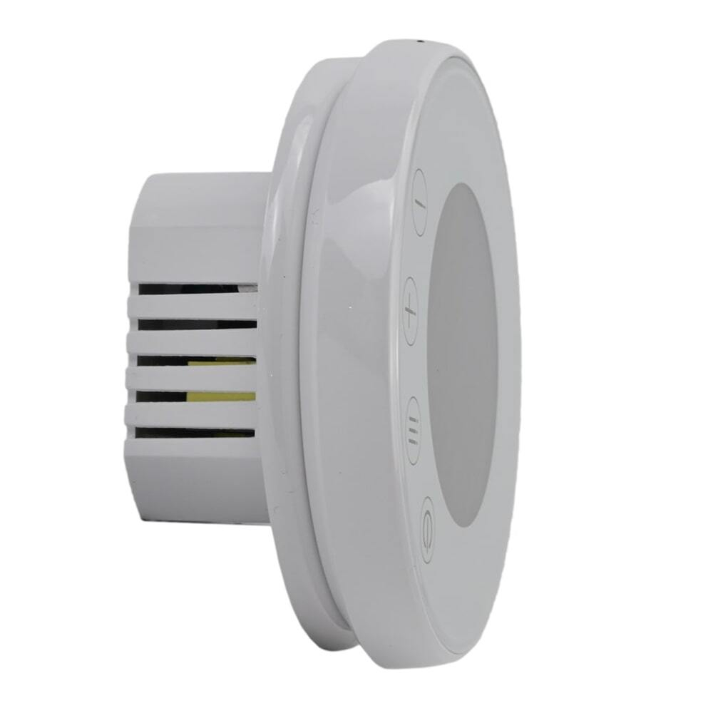 Floor heating thermostat Elephant T2RM-WF, body material - plastic, color - white, electronic control