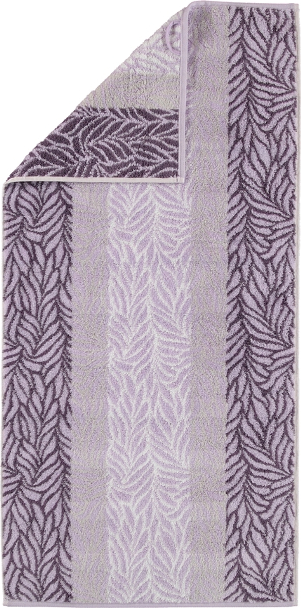 Полотенце банное Cawo Noblesse Seasons, хлопок, 80 150 см, фиолетовое