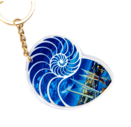 Брелок акриловый "VL Ракушка день"