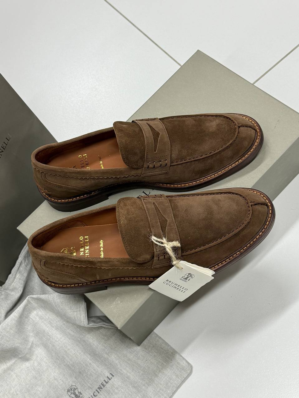 Лоферы коричневые Brunello Cucinelli