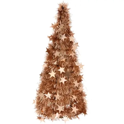 Елка декоративная TINSEL «Звездный путь» 50 см, Розовое золото