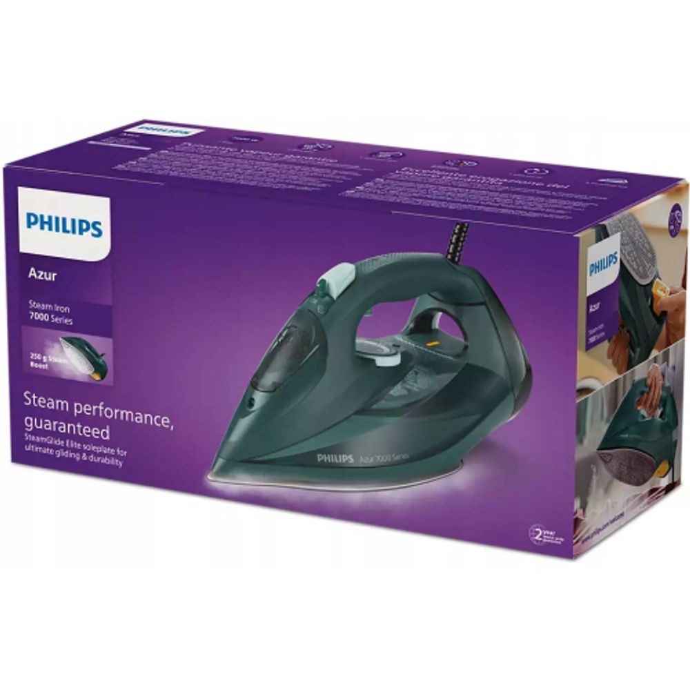 Утюг Philips DST7050/70 Azur 7000 2800 Вт, зеленый | Philips