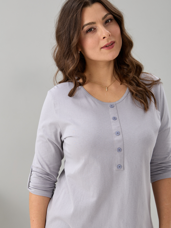 Лонгслив ЛНк-005/светло-серый