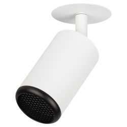 Встраиваемый светильник алюминиевый ЭРА KL106 WH/BK MR16 GU10 белый/черный матовый | Алюминиевые встраиваемые светильники