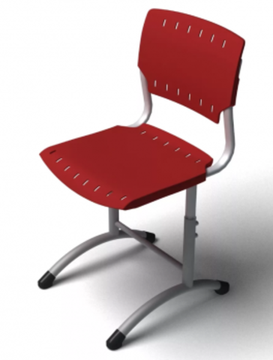 Стул ученический (пластик), регулируемый по высоте