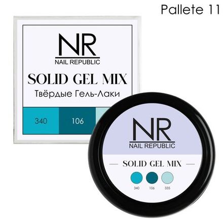 NR Solid Gel Mix Твердые гель-лаки Palette 11 (340, 106, 335), 3х5гр
