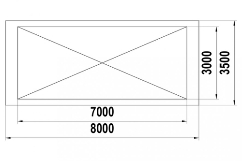 Теневой навес 21м2 ТН-3х7