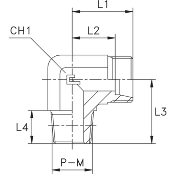 Штуцер FC90 DL10 14x1.5 (корпус)