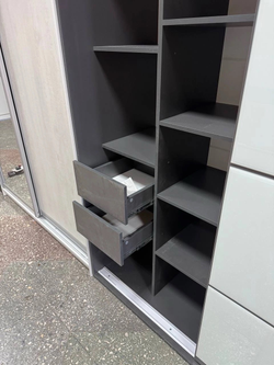 Шкаф-купе Крафт-6 ШКК-06 графит 1,6 м