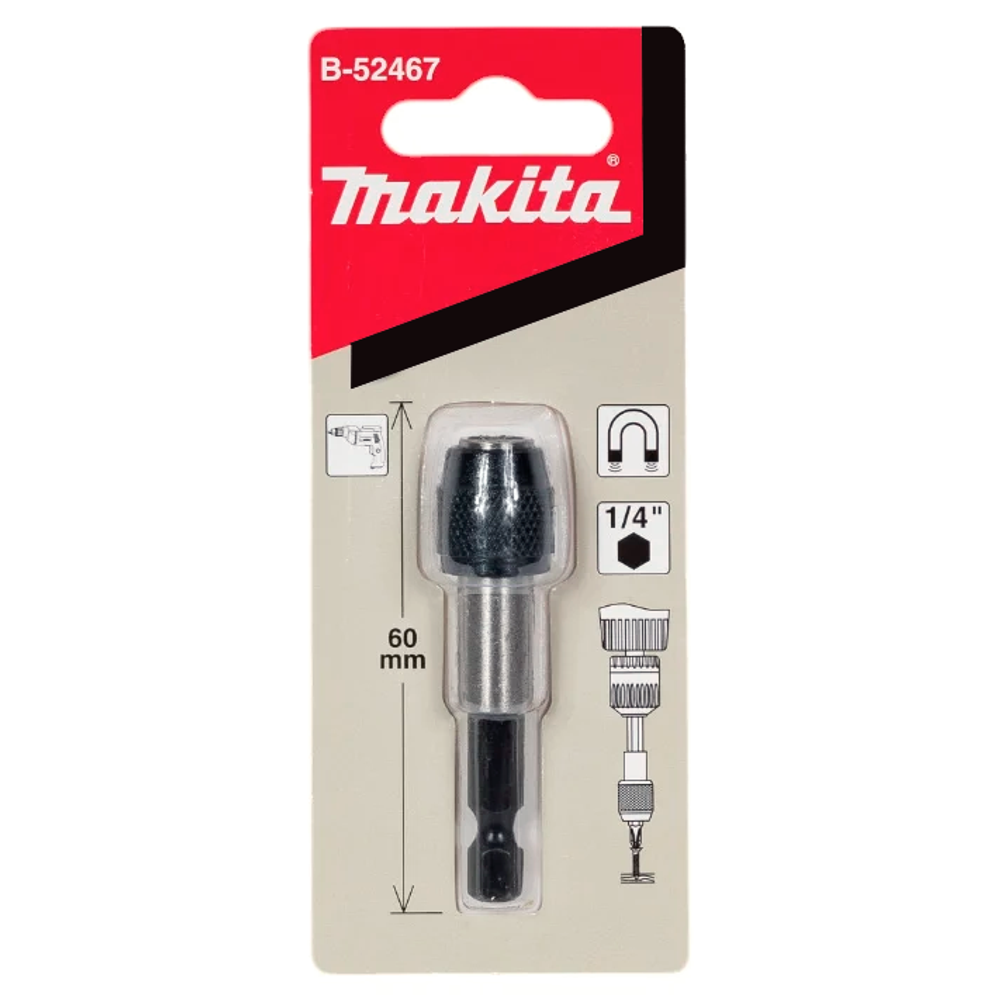 Магнитный держатель с зажимным патроном 60 мм Makita B-52467