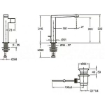 Cмеситель для раковины Jacob Delafon COMPOSED E73159-TT титан